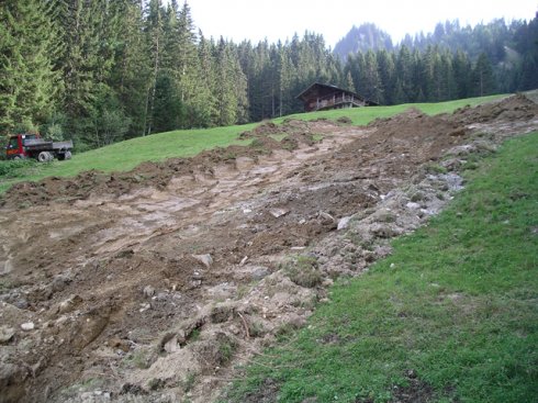 Pistenkorrektur Tschuggen für Lenk Bergbahnen