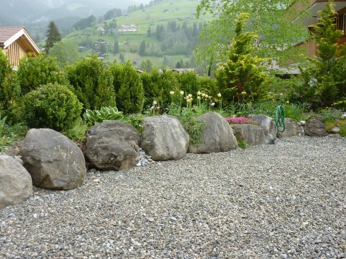 Einfache Steinmauer