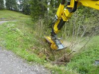 Mulcher im Einsatz